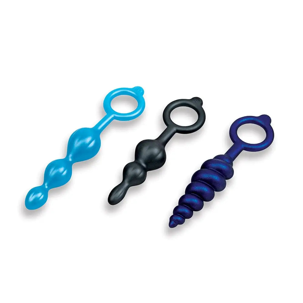 B - Vibe™ Butties Beaded Anal Plug 3 - Piece Set - Rolik®