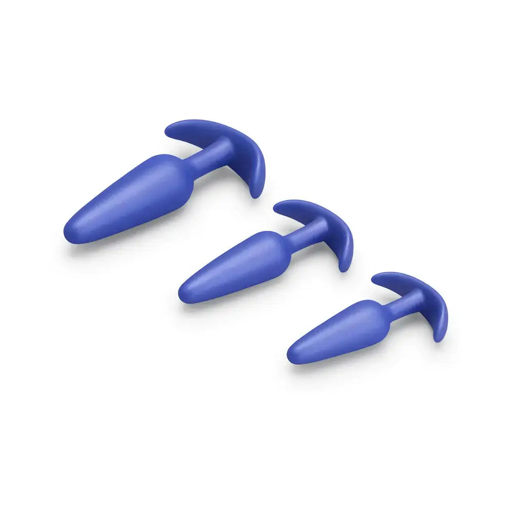 B-Vibe™ Butties Beginner Booty Bundle Anal Training Set Blue