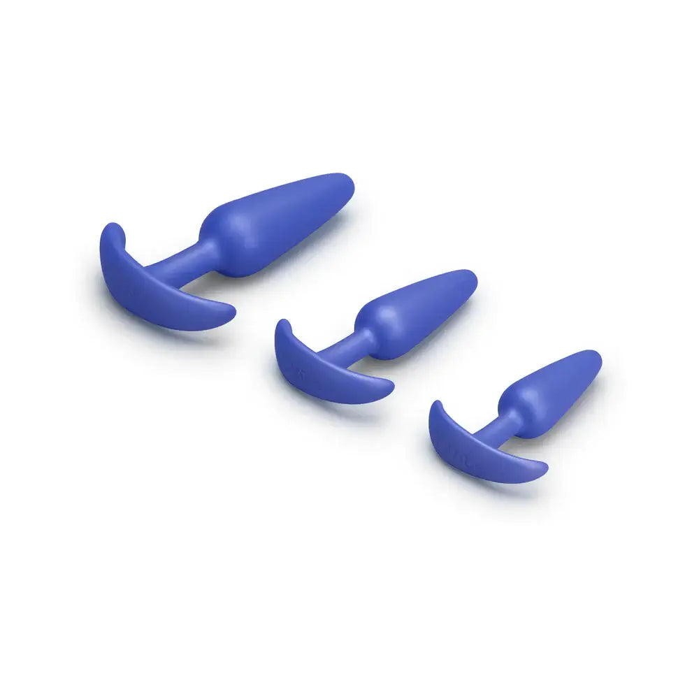 B-Vibe™ Butties Beginner Booty Bundle Anal Training Set Blue