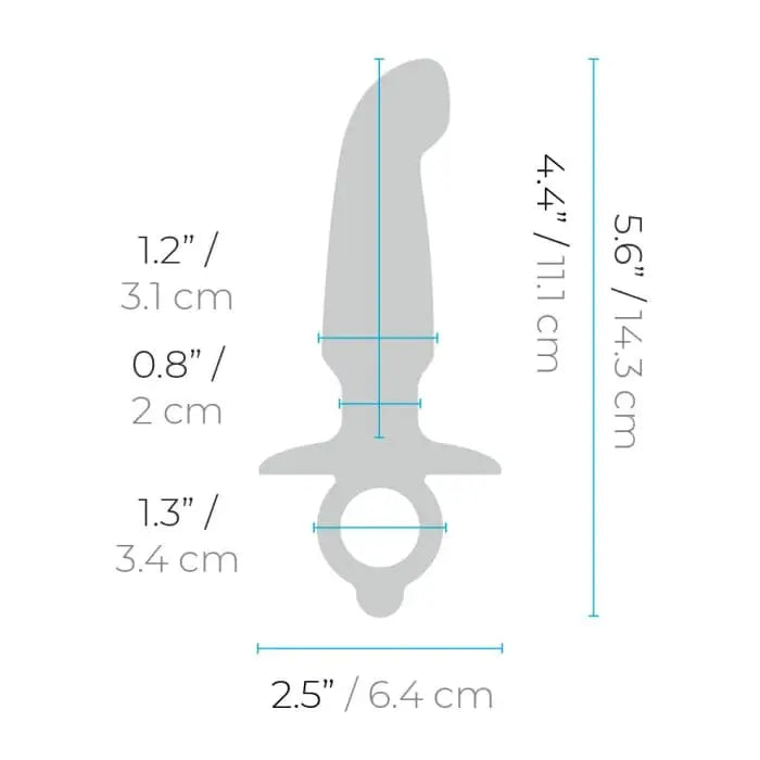 B - Vibe™ Butties Hither Silicone Prostate Plug - Rolik®