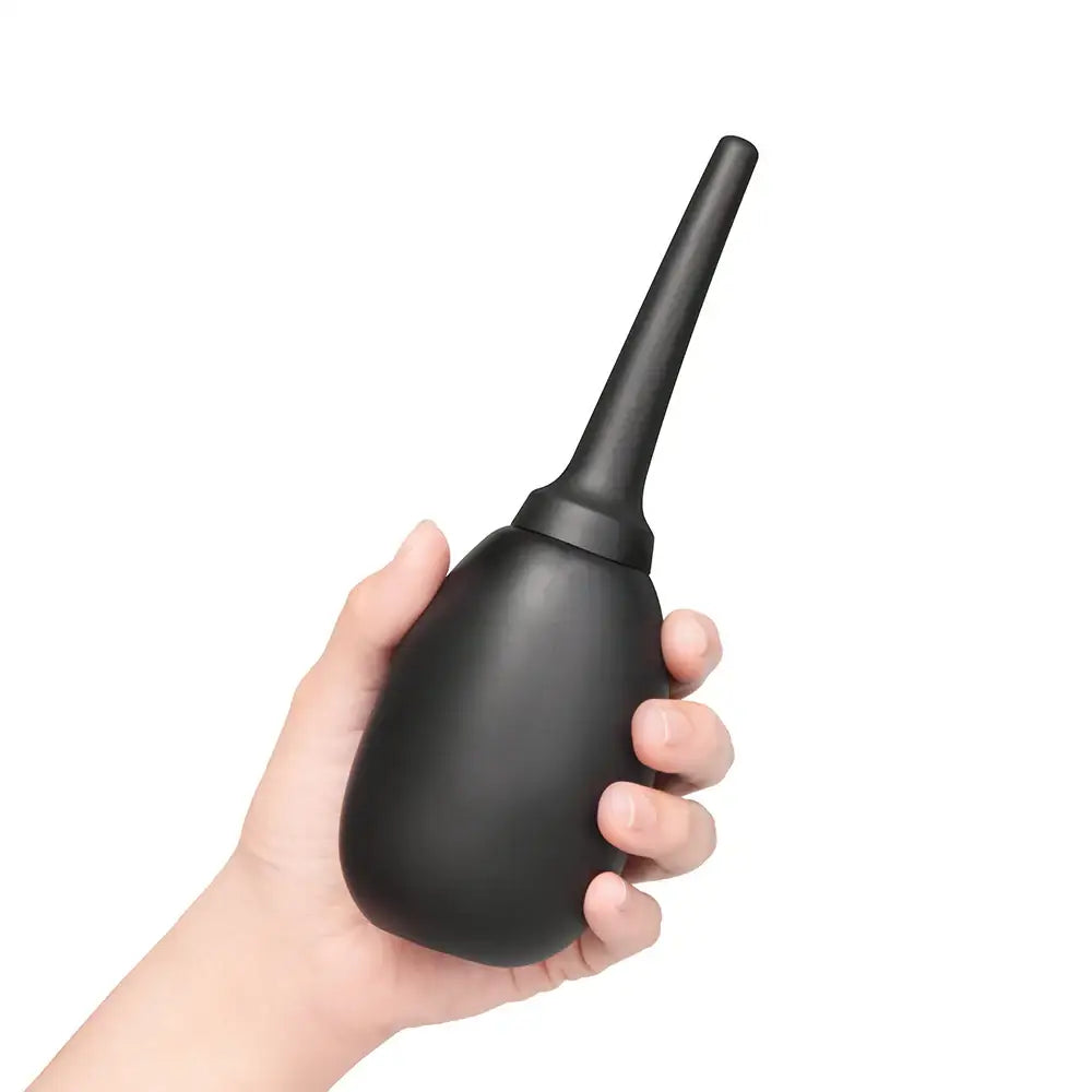 B-Vibe™ Flexible Silicone Anal Douche Black
