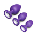 B-Vibe™ Jewel Butties Bundle 3-Piece Anal Training Set Purple