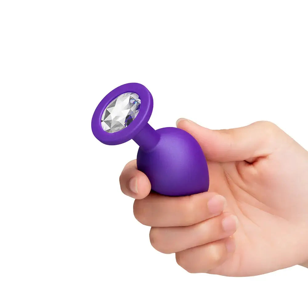 B-Vibe™ Jewel Butties Bundle 3-Piece Anal Training Set Purple