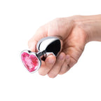 b-Vibe™ Jewel Heart Metal Butt Plug Training Set - Rolik®