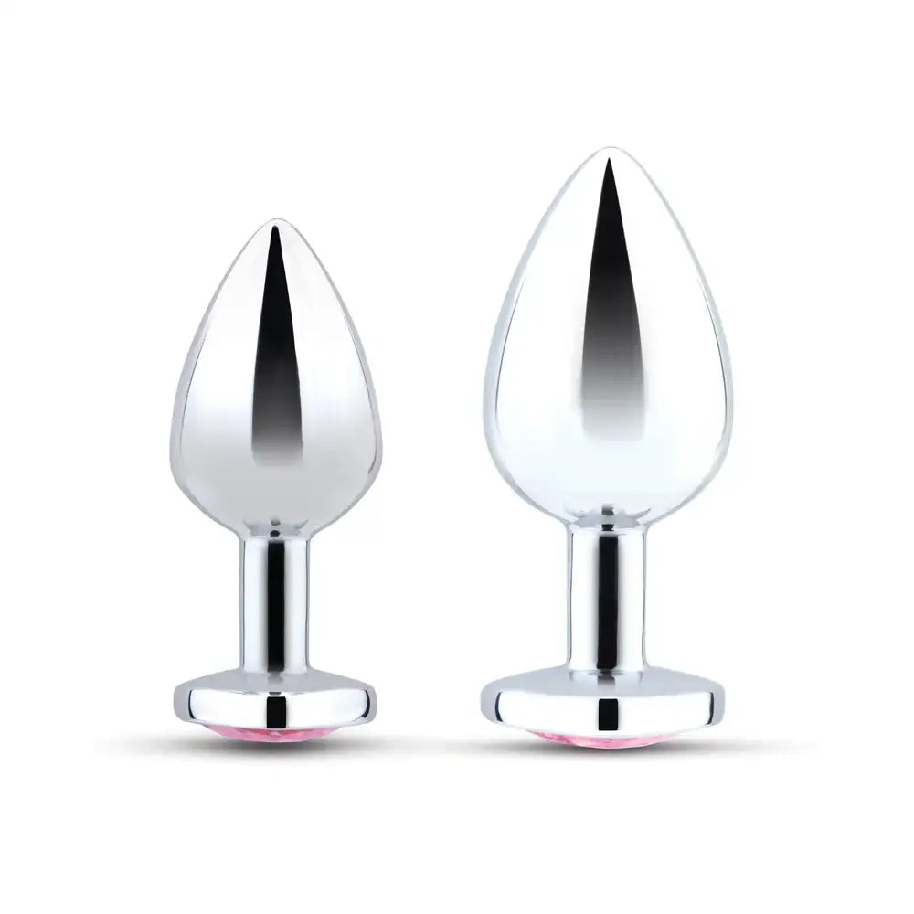 b-Vibe™ Jewel Heart Metal Butt Plug Training Set - Rolik®
