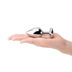 b-Vibe™ Jewel Heart Metal Butt Plug Training Set - Rolik®