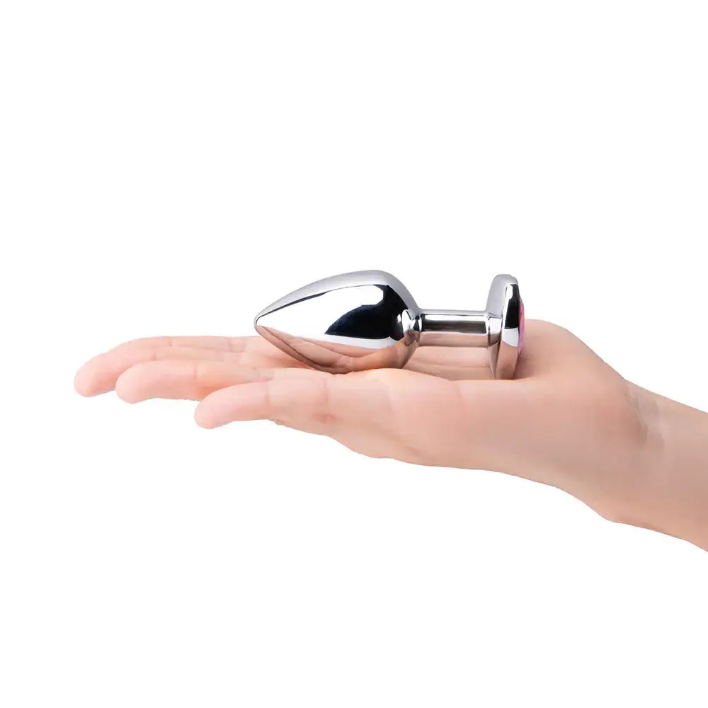 b-Vibe™ Jewel Heart Metal Butt Plug Training Set - Rolik®