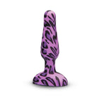 B-Vibe™ Leopard Novice Vibrating Butt Plug Purple