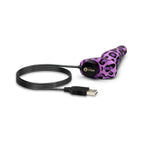 B-Vibe™ Leopard Novice Vibrating Butt Plug Purple