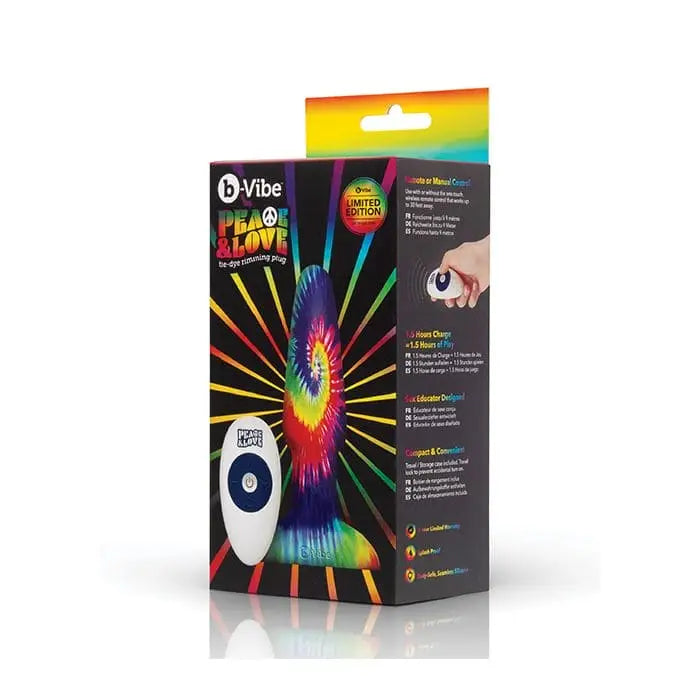 b-Vibe™ Peace & Love Tie-Dye Rimming Plug - Rolik®
