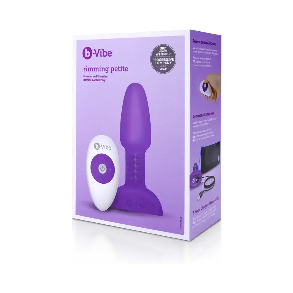 b-Vibe™ Rimming Petite Rotating and Vibrating Remove Control Plug Rolik®