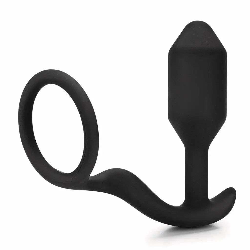 B - Vibe™ Snug & Tug Weighted Silicone Plug and C - Ring - Rolik®