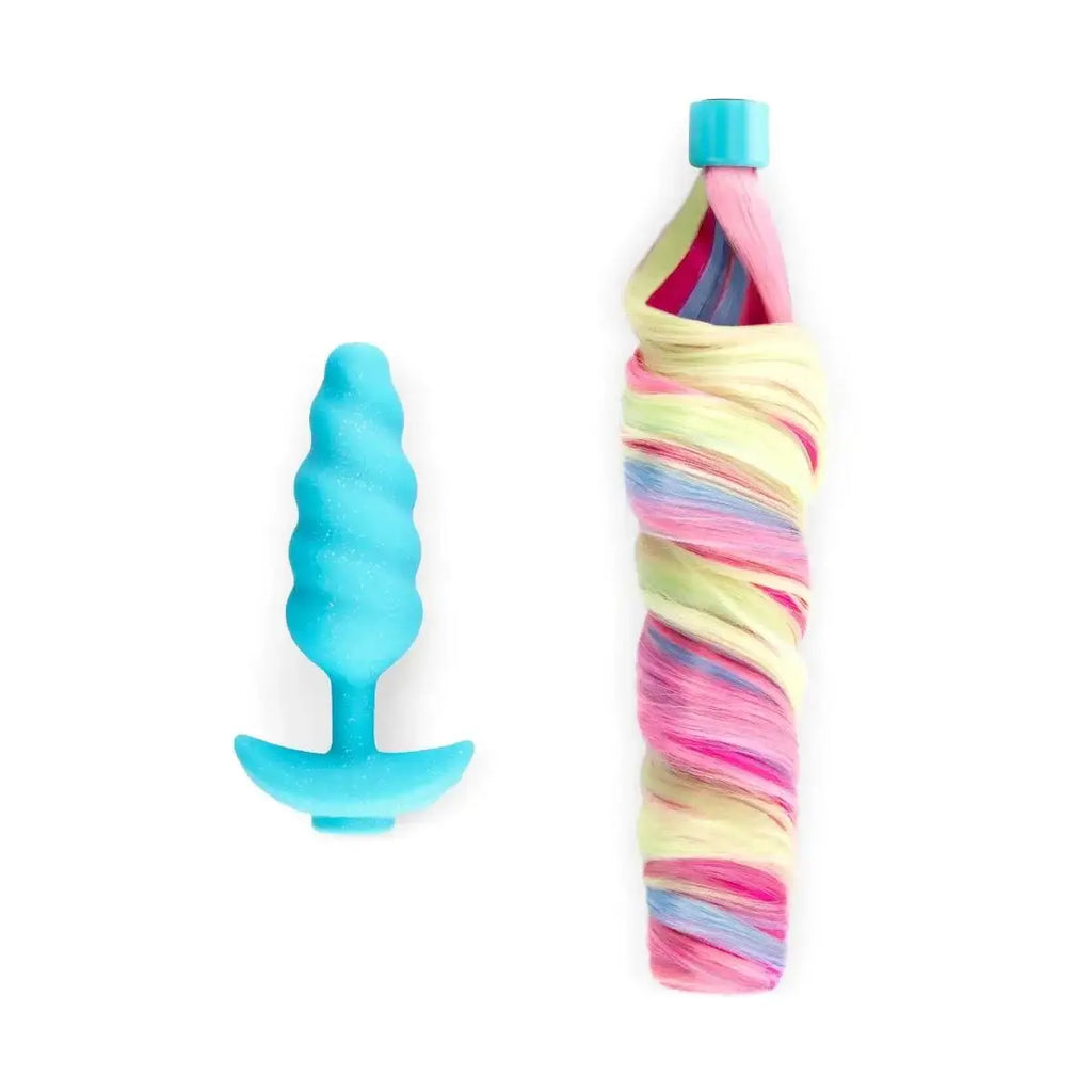 b-Vibe™ Unicorn Tail Vibrating Butt Plug - Rolik®