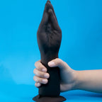 B-Vibe™ Vibrating Silicone Fisting Dildo Black