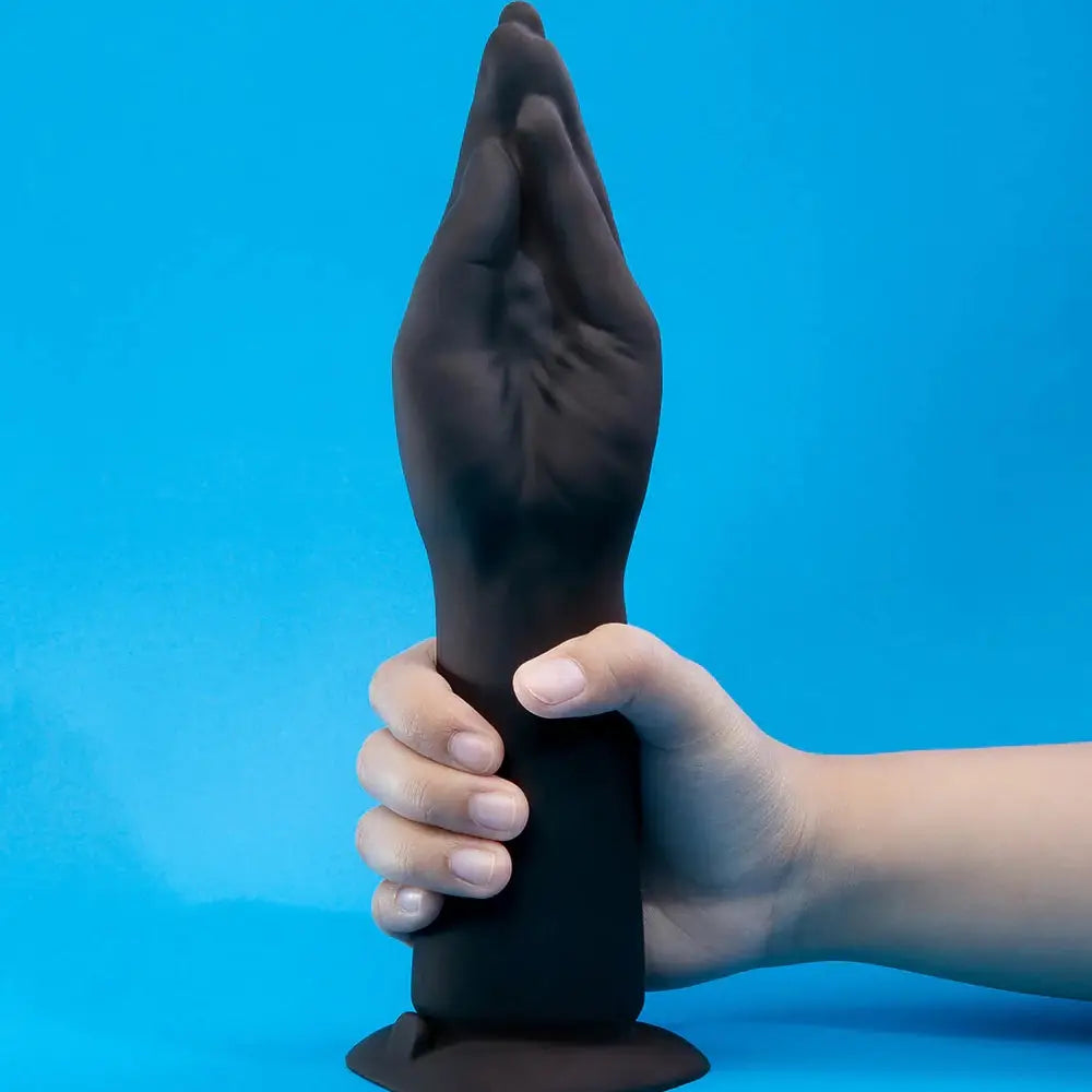 B-Vibe™ Vibrating Silicone Fisting Dildo Black