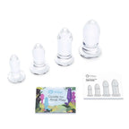 B - Vibe™ 4 - Piece Glass Anal Dilators Set - Rolik®