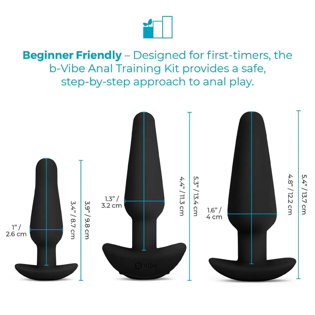 B-Vibe™ B-Vibe 7-Piece Anal Training & Education Set - Complete Beginner to Advanced Kit