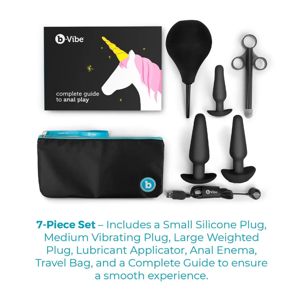 B-Vibe™ B-Vibe 7-Piece Anal Training & Education Set - Complete Beginner to Advanced Kit