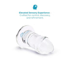 B-Vibe™ b-Vibe Advanced Glass Anal Dilator – 7.5’’ | Temperature Play & Deep Sensation