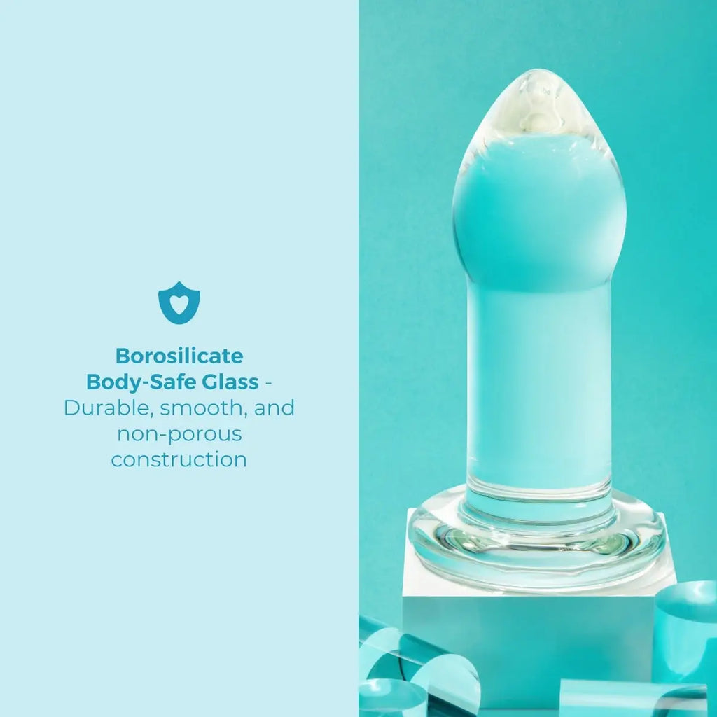 B-Vibe™ b-Vibe Advanced Glass Anal Dilator – 8’’ | Maximum Fullness & Temperature Play