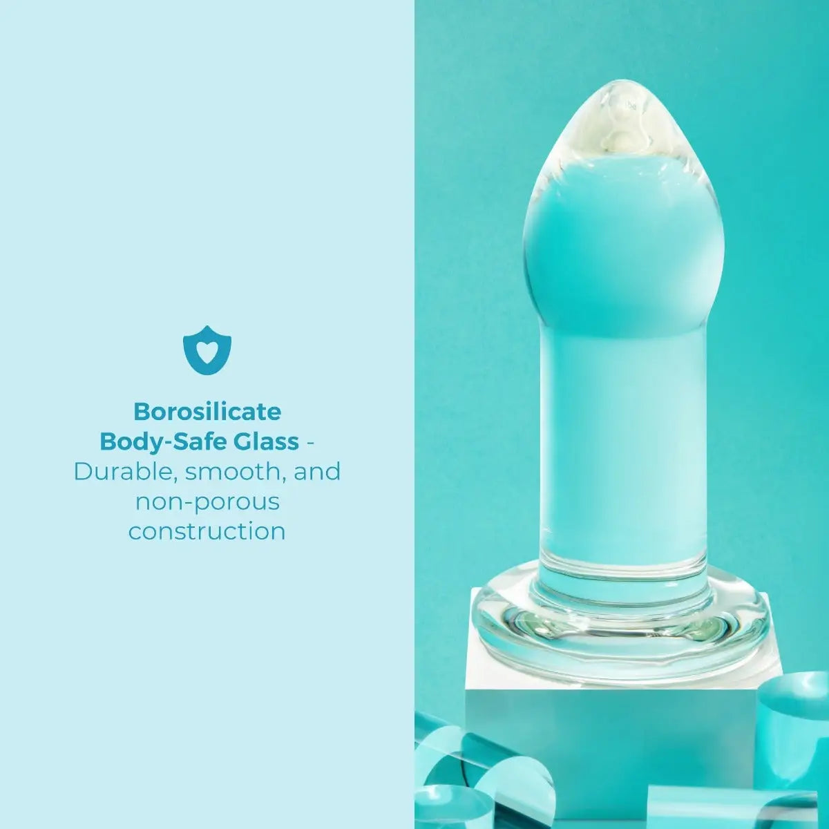 B-Vibe™ b-Vibe Advanced Glass Anal Dilator – 8’’ | Maximum Fullness & Temperature Play