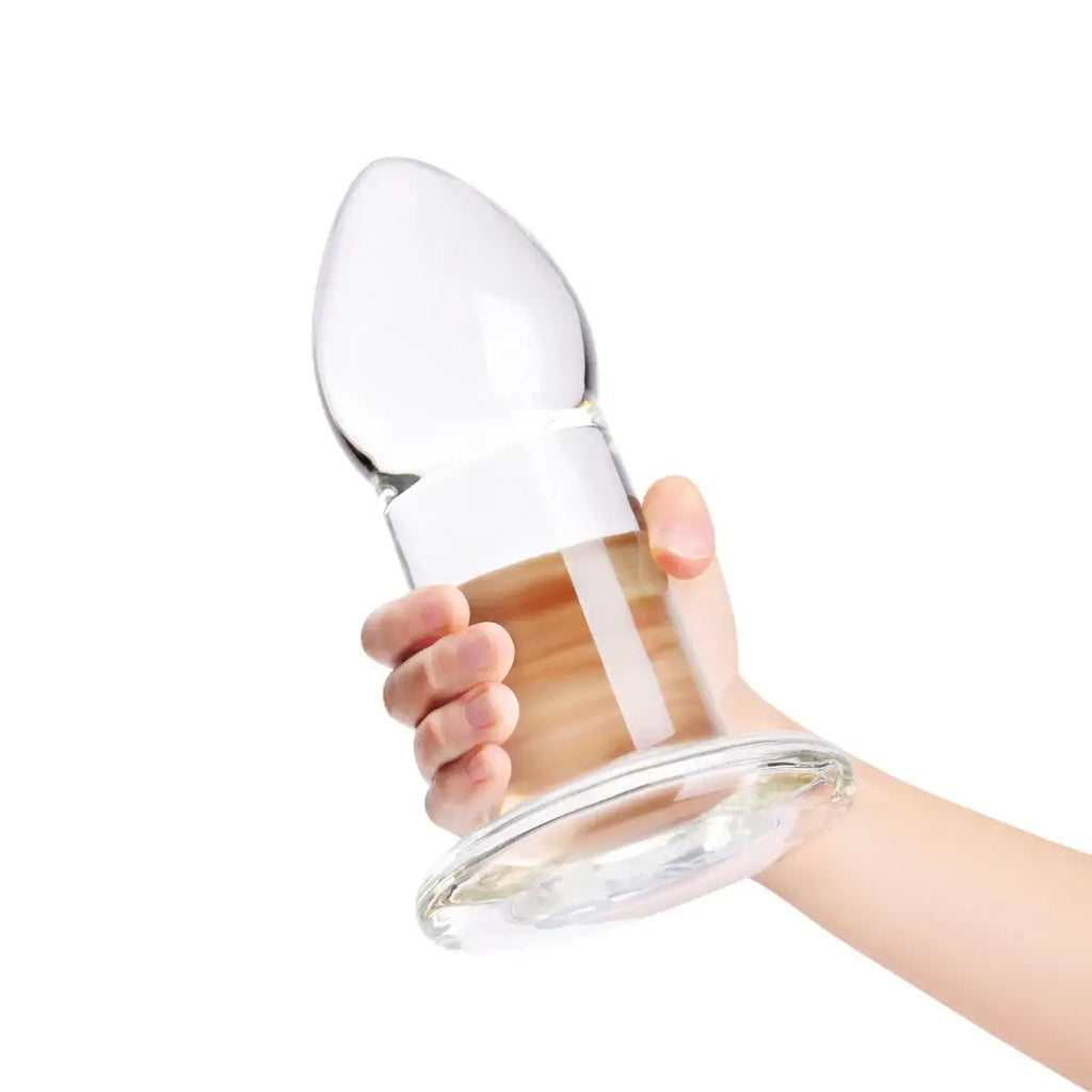 B-Vibe™ b-Vibe Advanced Glass Anal Dilator – 8’’ | Maximum Fullness & Temperature Play