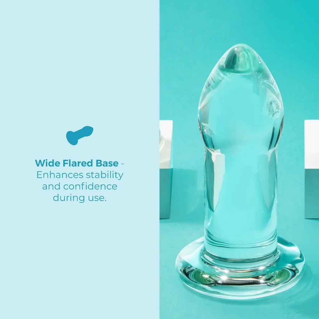 B-Vibe™ b-Vibe Advanced Glass Anal Dilator – 8’’ | Maximum Fullness & Temperature Play