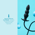 B-Vibe™ b-Vibe Beaded Inflatable Anal Plug with Hand Pump