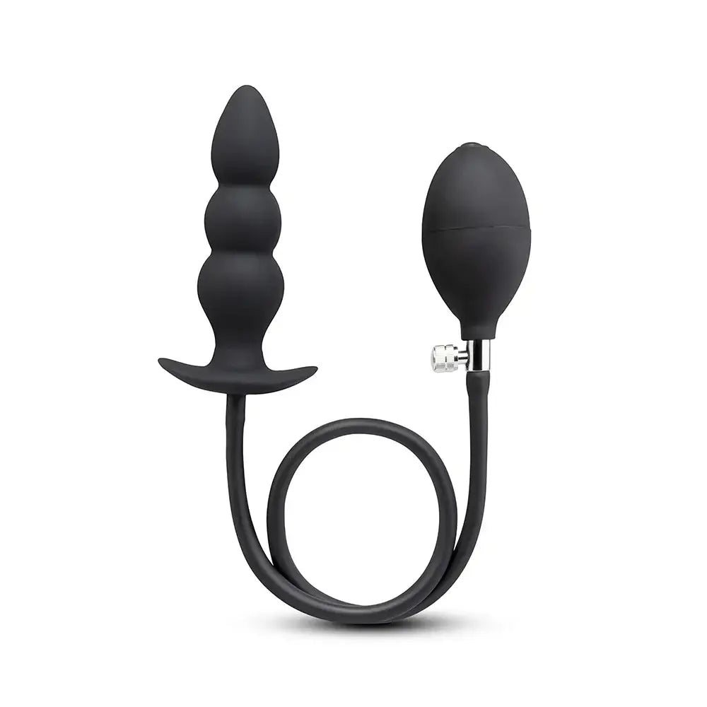 B-Vibe™ b-Vibe Beaded Inflatable Anal Plug with Hand Pump