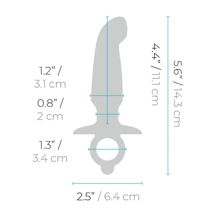 B - Vibe™ Butties Hither Silicone Prostate Plug - Rolik®