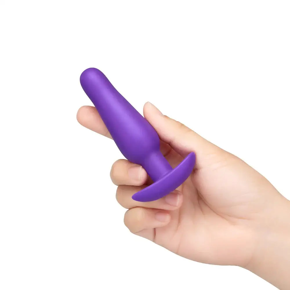 B-Vibe™ b-Vibe Butties Rookie Beginner Silicone Butt Plug - Purple