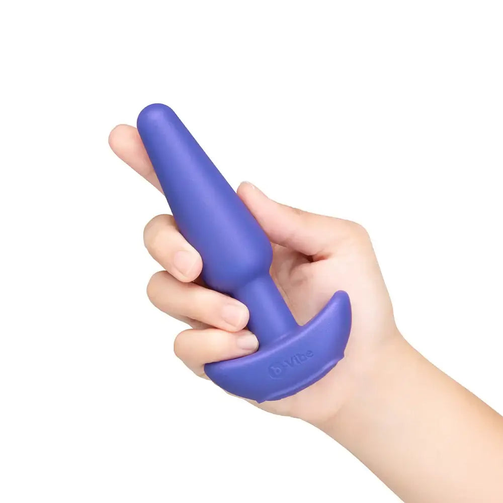 B-Vibe™ b-Vibe Butties Shake Slimline Vibrating Butt Plug - Rechargeable Prostate Massager Periwinkle