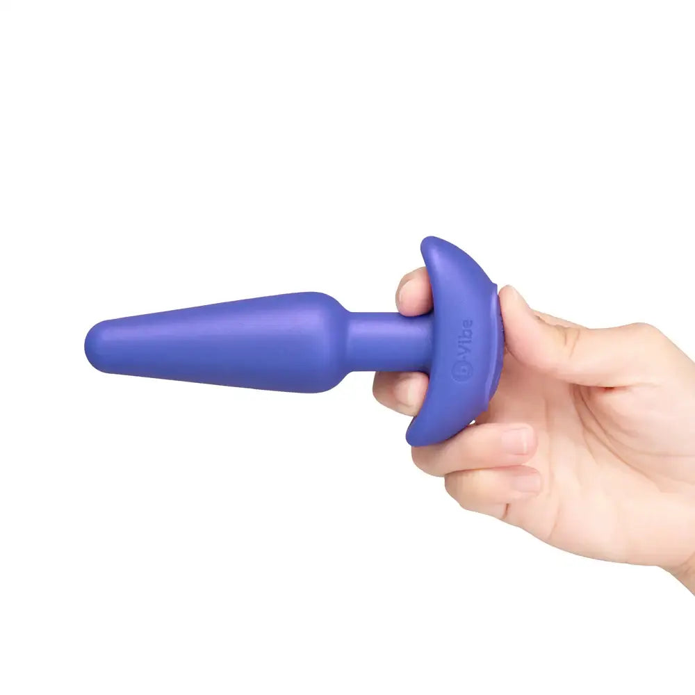 B-Vibe™ b-Vibe Butties Shake Slimline Vibrating Butt Plug - Rechargeable Prostate Massager Periwinkle