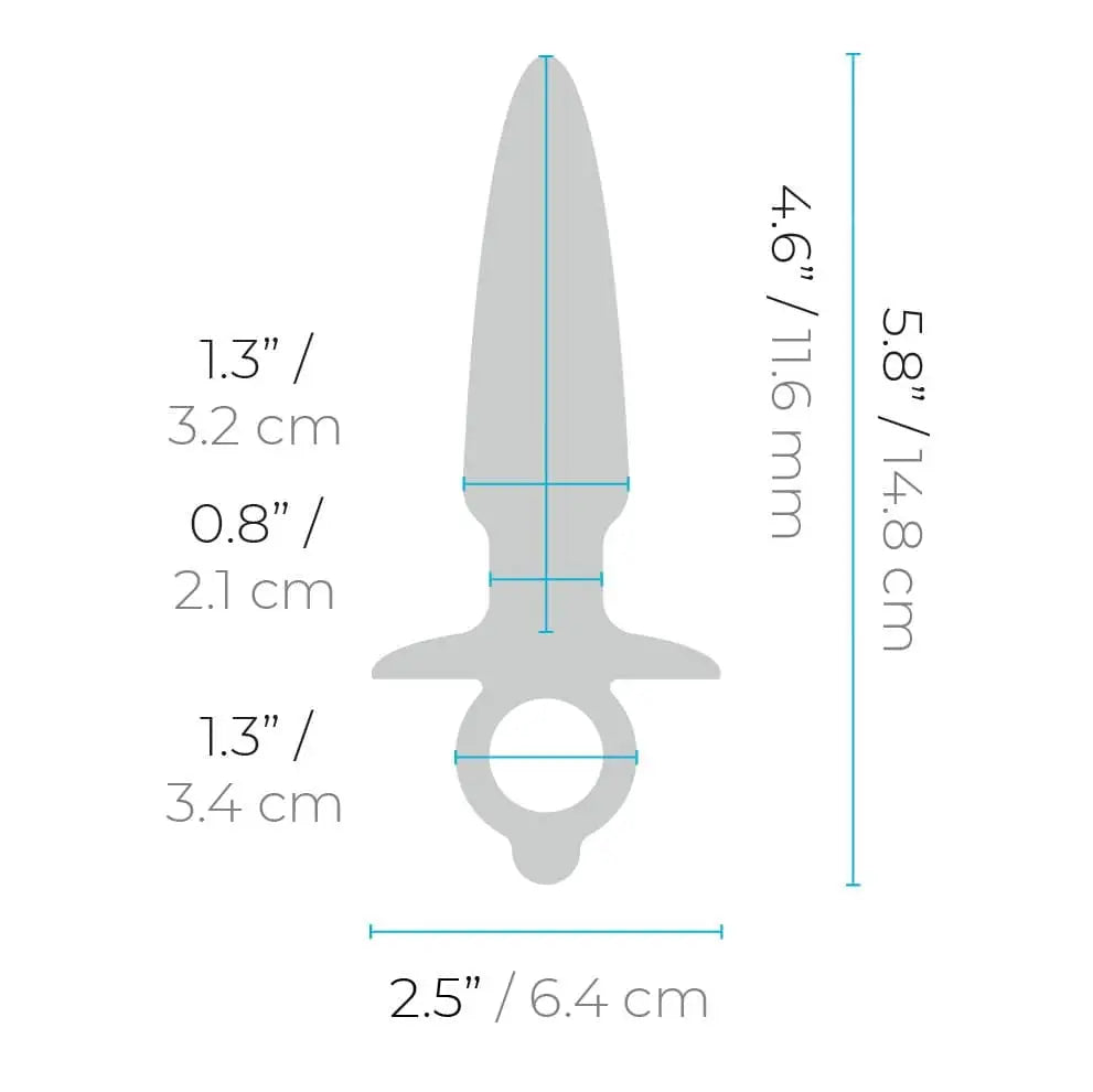 B - Vibe™ Butties Sleek Tapered Silicone Plug - Rolik®
