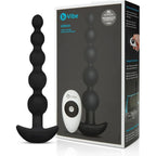 B-Vibe™ B-Vibe Cinco Remote Vibrating Anal Beads - 5 with 3 Motors & Wireless Control Black