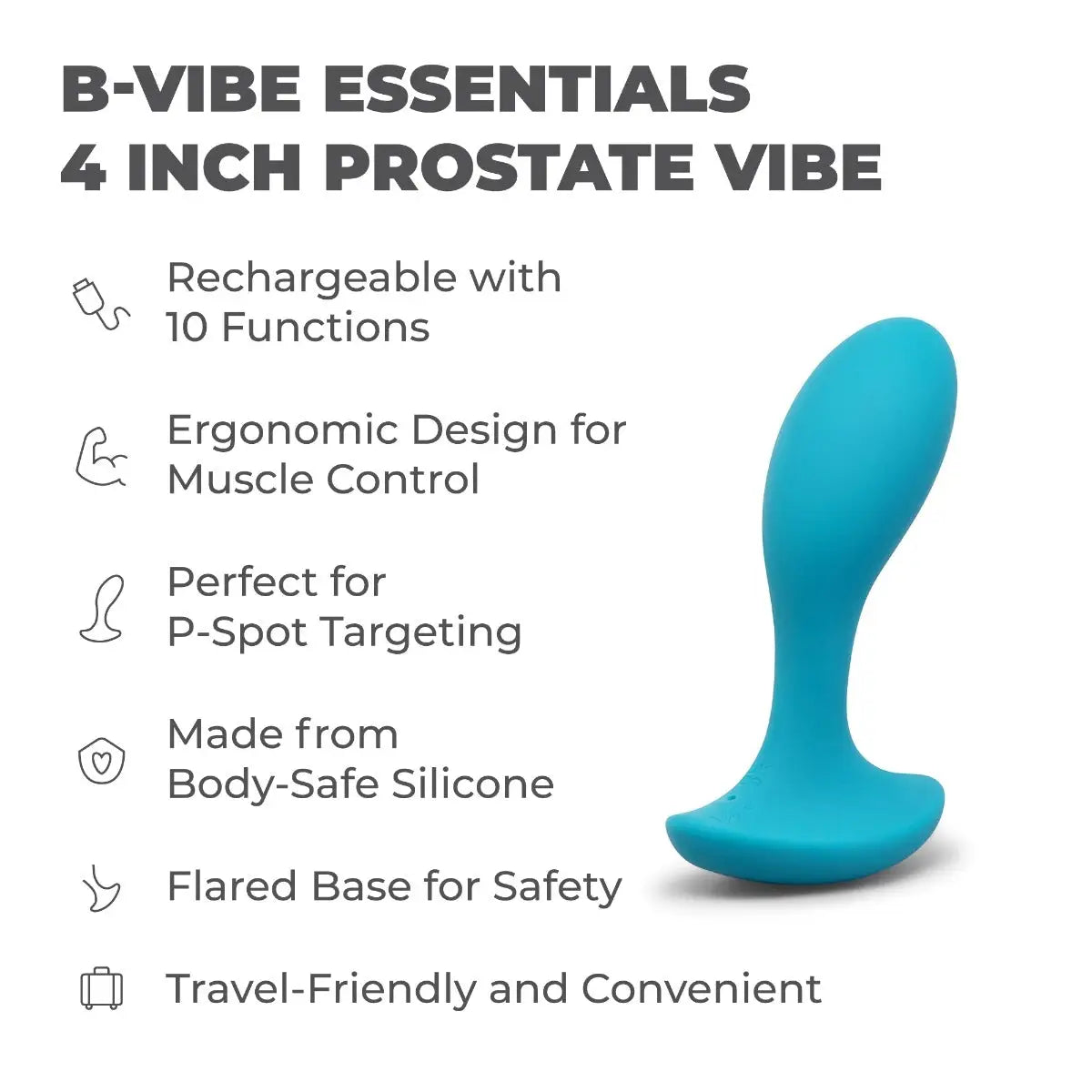 B-Vibe™ b-Vibe Essential Vibing P-Spot Plug | Prostate Vibrator