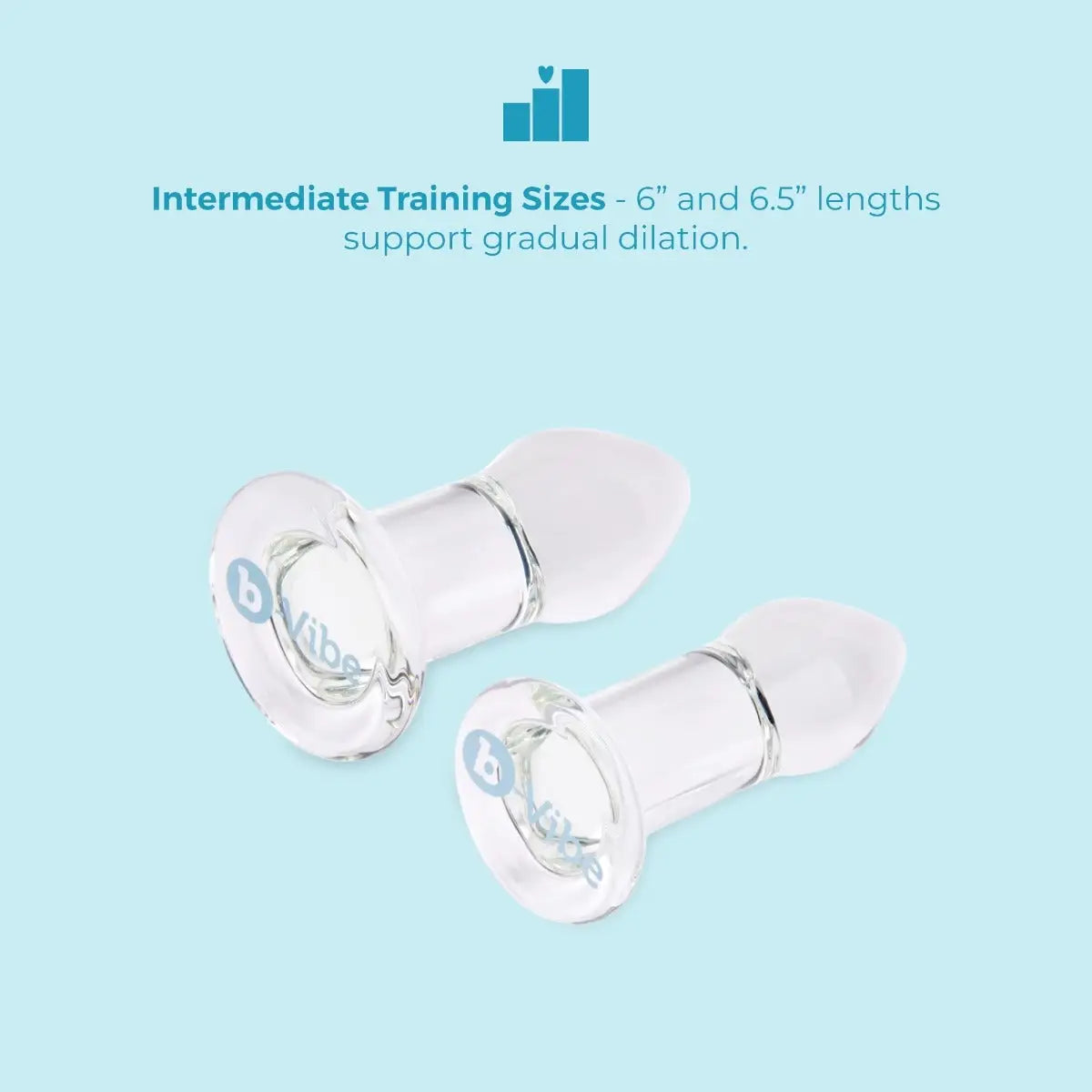 B-Vibe™ b-Vibe Intermediate Glass Anal Dilator Set – 2-Piece Training Kit