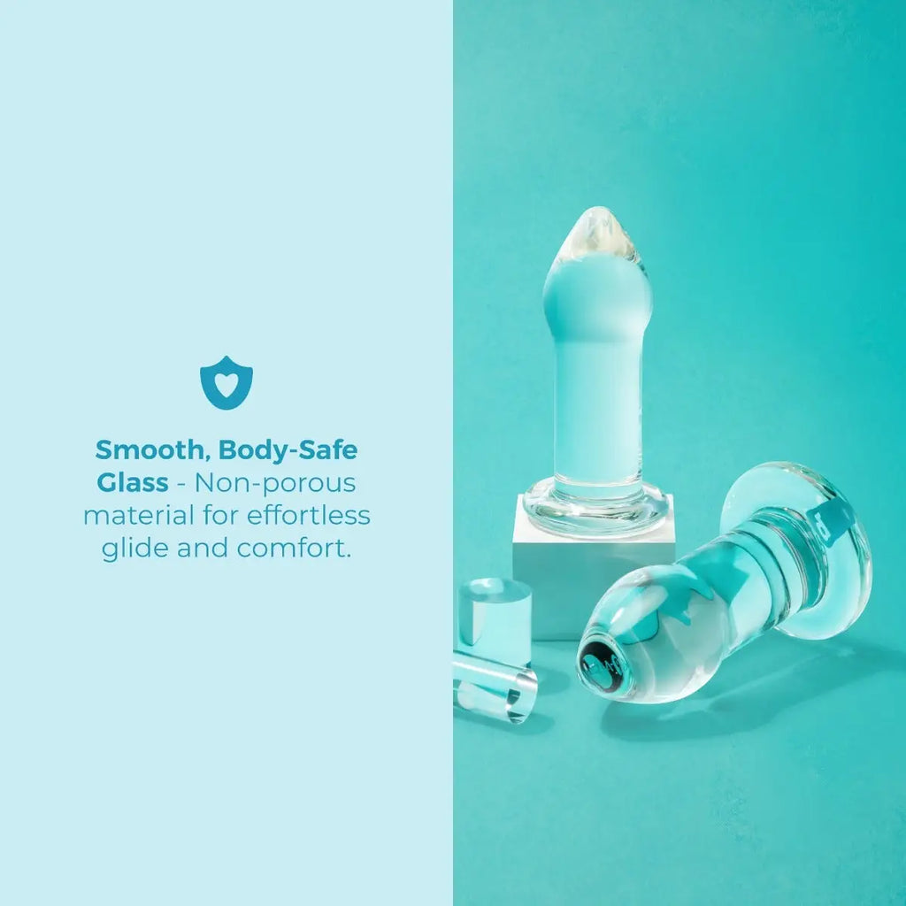 B-Vibe™ b-Vibe Intermediate Glass Anal Dilator Set – 2-Piece Training Kit