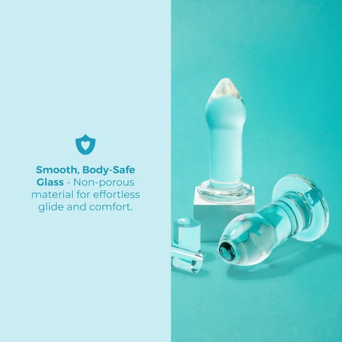 B-Vibe™ b-Vibe Intermediate Glass Anal Dilator Set – 2-Piece Training Kit