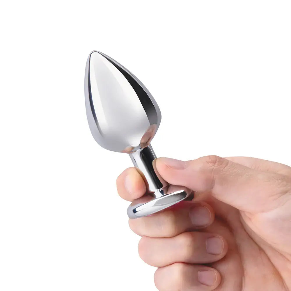 b-Vibe™ Jewel Heart Metal Butt Plug Training Set - Rolik®