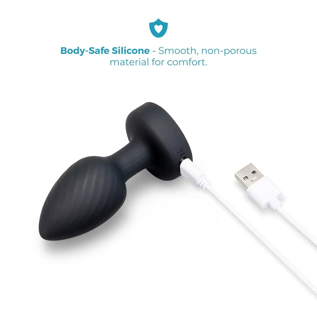 B-Vibe™ b-Vibe Light-Up Butt Plug – Vibrating Rotating & Remote Control Black