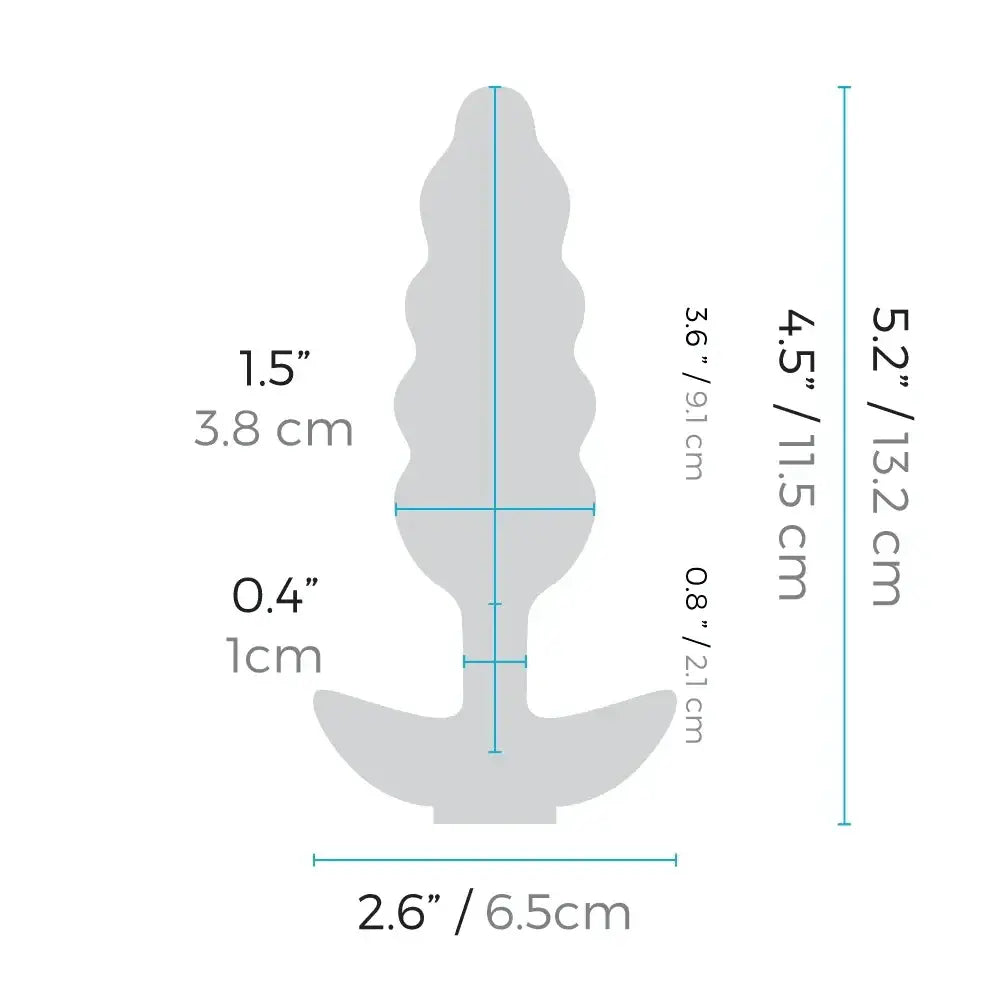 b-Vibe™ Unicorn Tail Vibrating Butt Plug - Rolik®