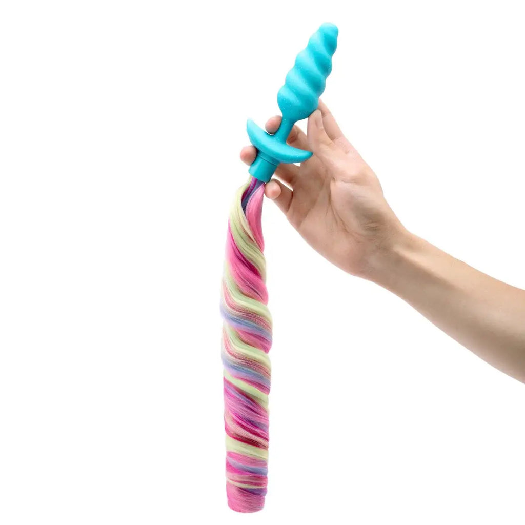 b-Vibe™ Unicorn Tail Vibrating Butt Plug - Rolik®