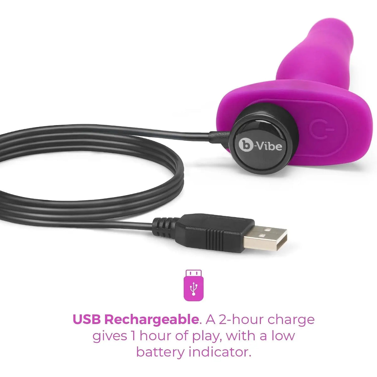 B-Vibe™ B-Vibe Novice Remote Vibrating Butt Plug - Rechargeable Small with Wireless Control