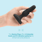 B-Vibe™ B-Vibe Novice Remote Vibrating Butt Plug - Rechargeable Small with Wireless Control