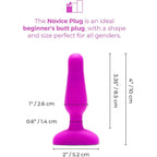 B-Vibe™ B-Vibe Novice Remote Vibrating Butt Plug - Rechargeable Small with Wireless Control