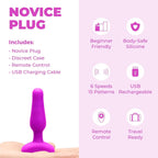 B-Vibe™ B-Vibe Novice Remote Vibrating Butt Plug - Rechargeable Small with Wireless Control