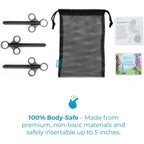 B-Vibe™ B-Vibe Personal Lubricant Applicator 3-Pack - Mess-Free Internal Lube Application Black