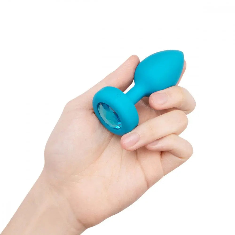 B - Vibe™ Vibrating Jewel Plug S/M - Rolik®