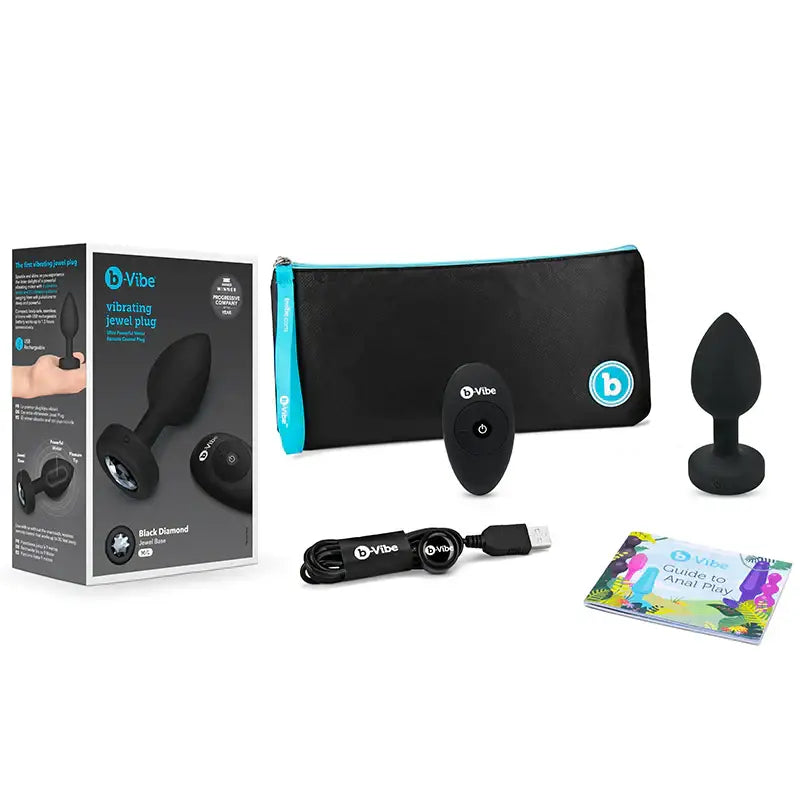 B - Vibe™ Vibrating Jewel Plug M/L - Rolik®
